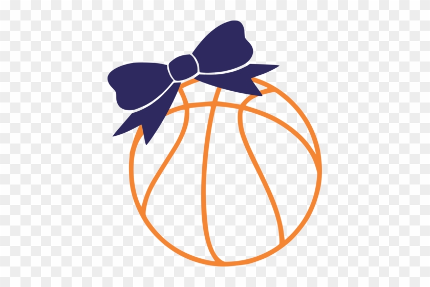 Basketball With Bow - Basketball Heart With A Bow #289389