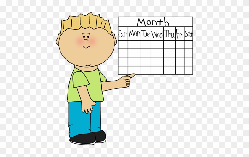 School Kid Calendar Classroom Job Clip Art - Calendar Helper #289528