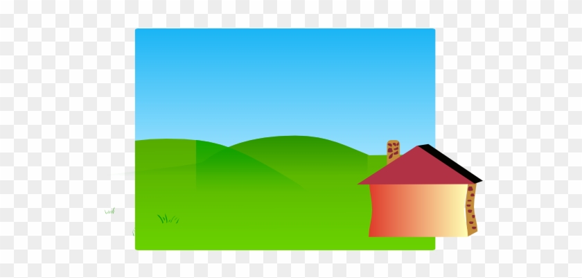 Backyard Clip Art At Clker - Brick House Clip Art #289530