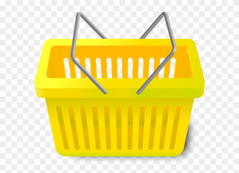 Shopping Cart Yellow - Vector Shopping Basket Png #289590