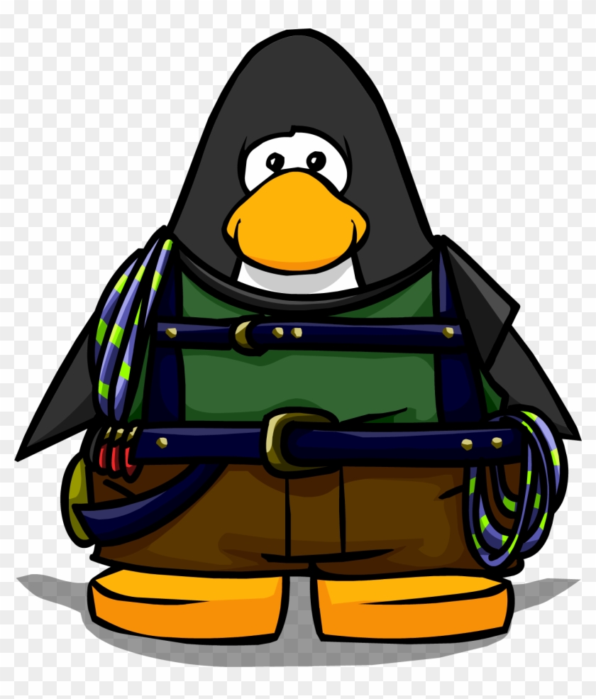 Mountain Climber Gear On Player Card - Club Penguin Penguin Band Hoodie #289867