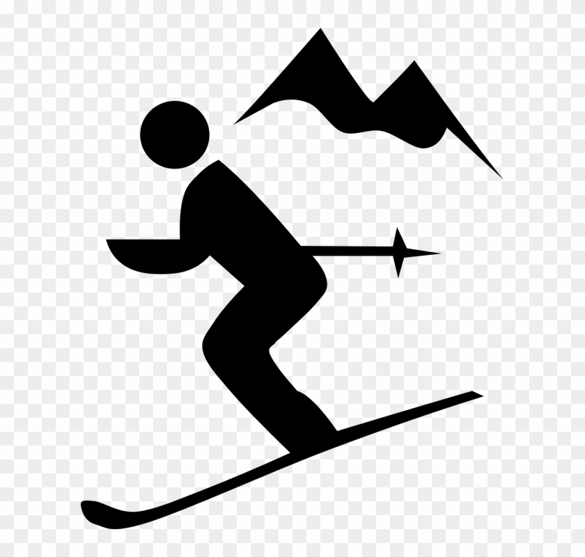 Downhill Ski Clip Art #289878