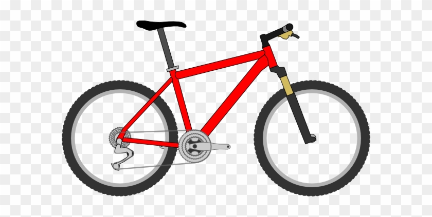 Red Mtb Clip Art At Clker - Scott Cross Country Bike #289945