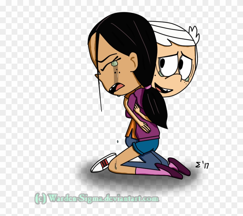 Warden Sigma 83 4 [tlh] Comforting Hug By Warden Sigma - Loud House Ronnie Anne And Lincoln Kiss #290041