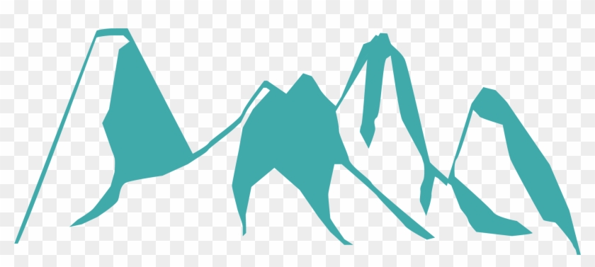 Beautiful Mountain Drawing Silhouette - Mountain Vector Free Download #290189