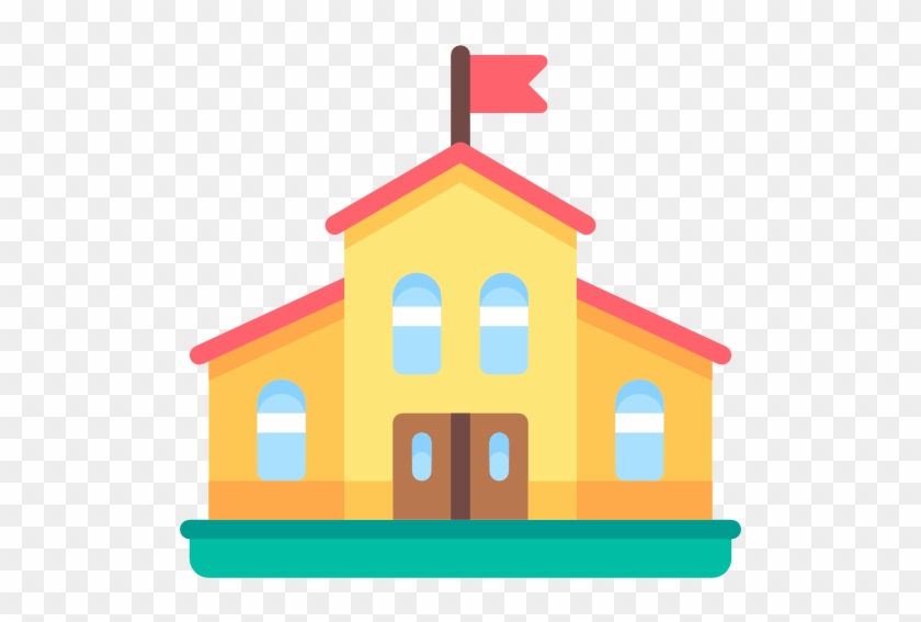 Kindergarten, College, High School, School, Buildings - School Icon Transparent Background #290206