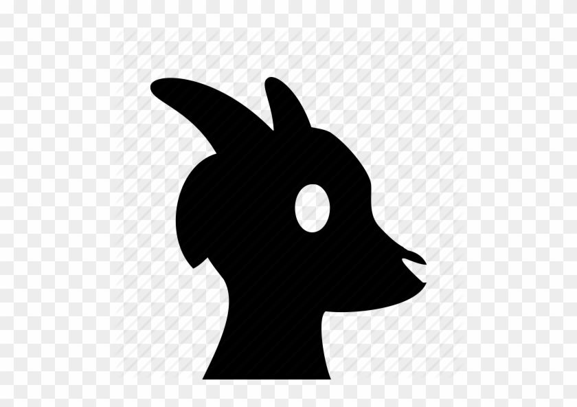 Goat Head Silhouette - Goat #290220