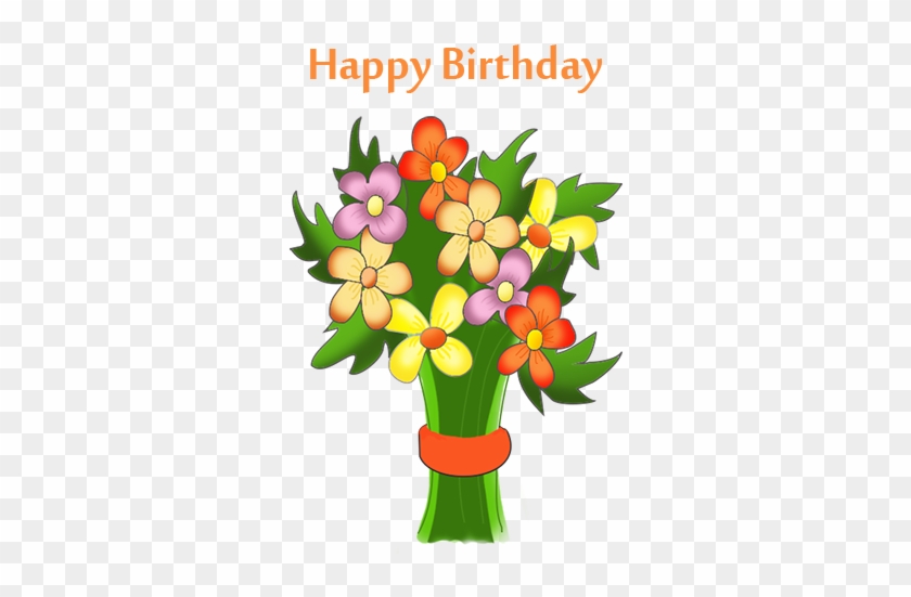 28 Collection Of Birthday Clipart Flowers - Free Happy Birthday Flowers Clip Art #290331