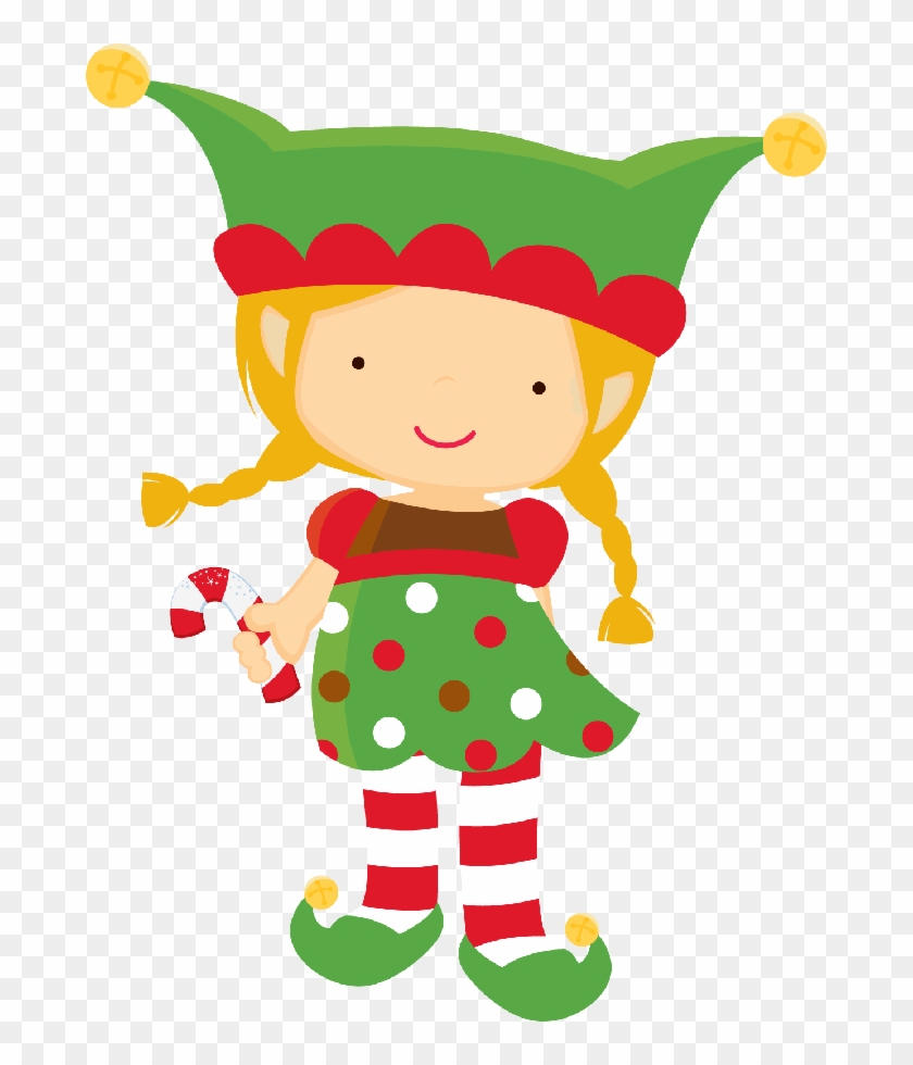 Free Christmas Elf Clipart - Girl Elf Clipart #290365