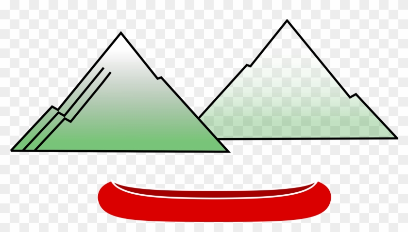 This Free Icons Png Design Of Canoe With Mountains - Canoe In Mountains Clipart #290416