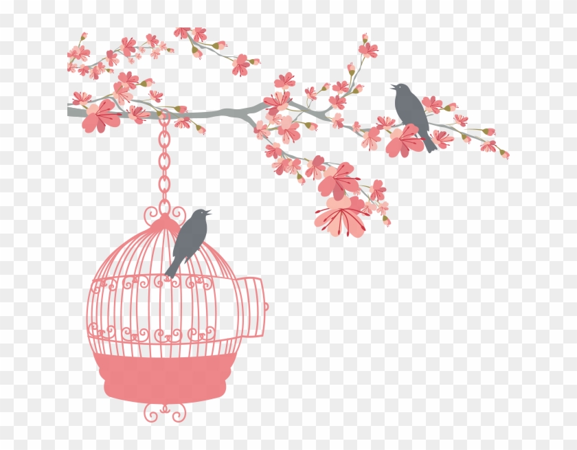 Floral Bird Cage - Weight Loss Goal Chart #290455