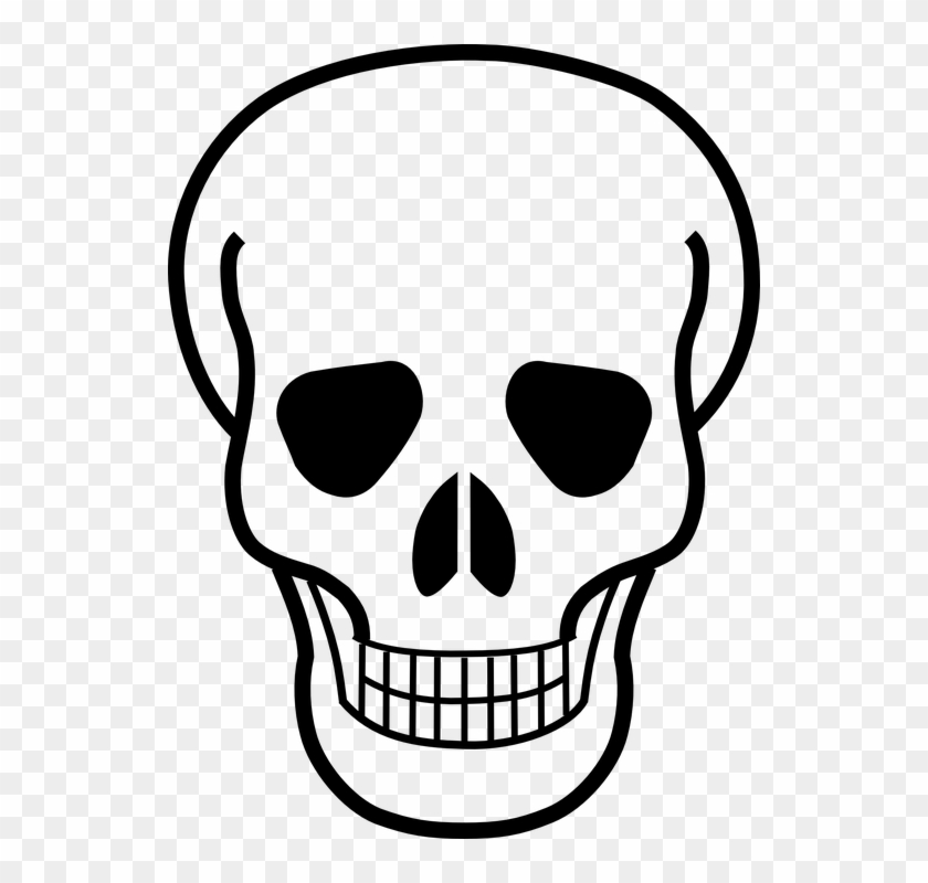 Death Clipart Black And White - Skull And Crossbones Logo #290645