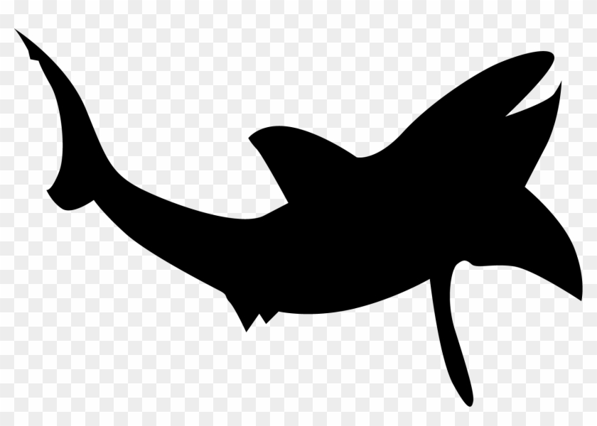 Shark Silhouette Clip Art - Mammal #290655