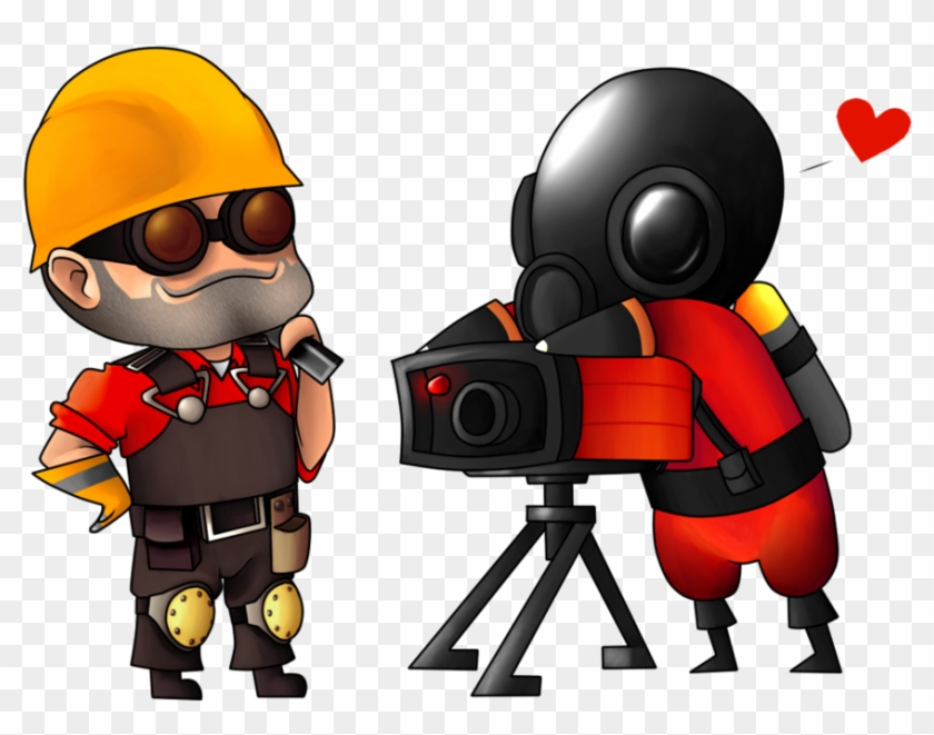 Engie And Pyro By Sillyewe - Cute Pyro Spray #290777