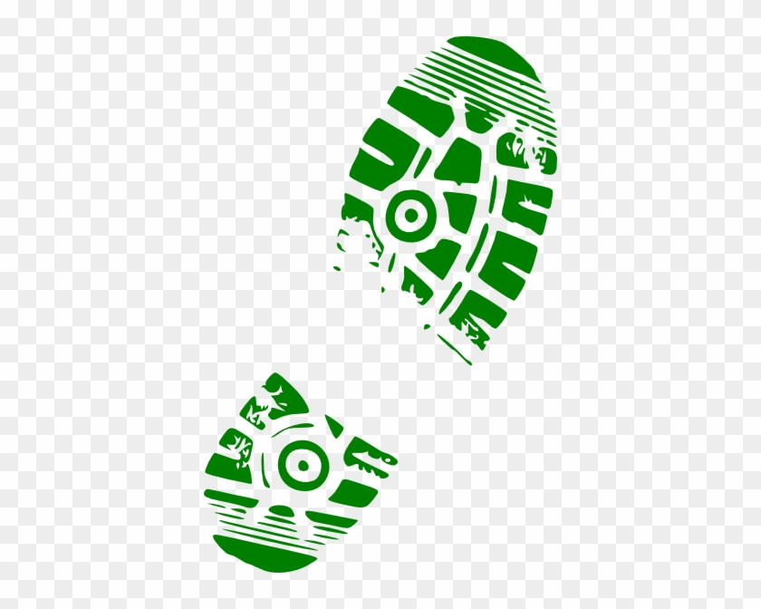 Shoe Print Green Clip Art At Clker Com Vector Clip - Clip Art Cross Country Run #290805