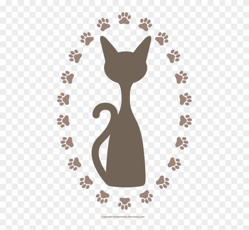 Click To Save Image - Cat Paw Print Clipart #290837