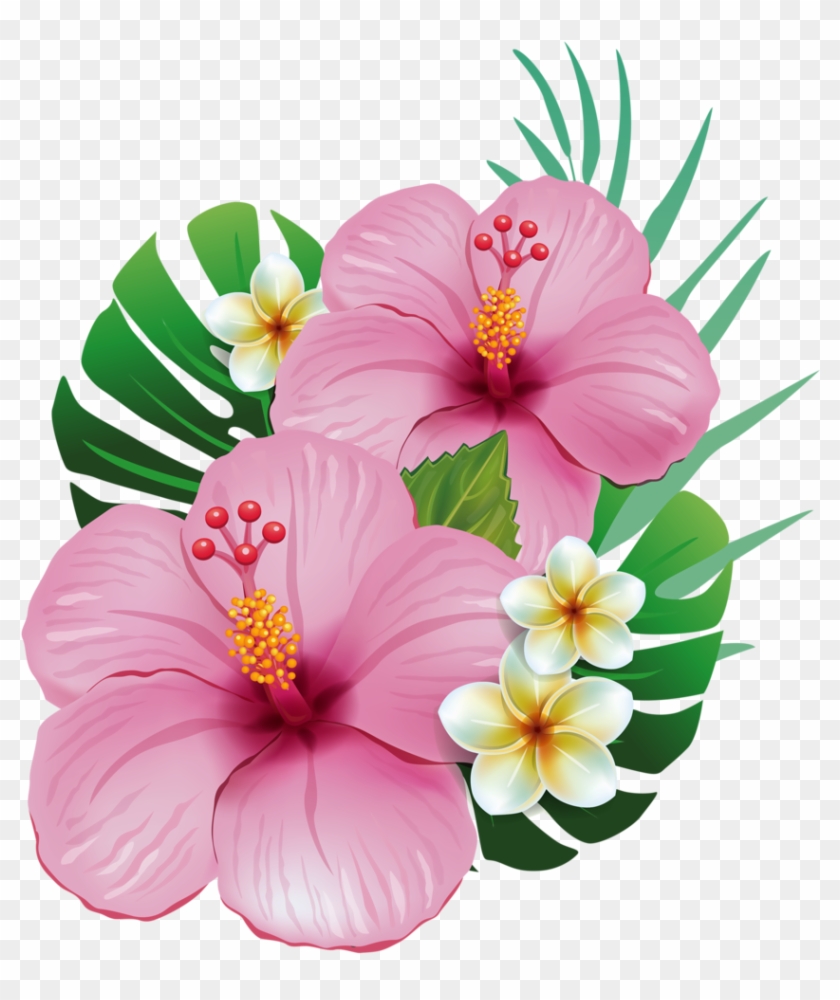 Hawaiian Aloha Tropical Flower Hawaiian, Moana And - Moana Flowers Png@clipartmax.com