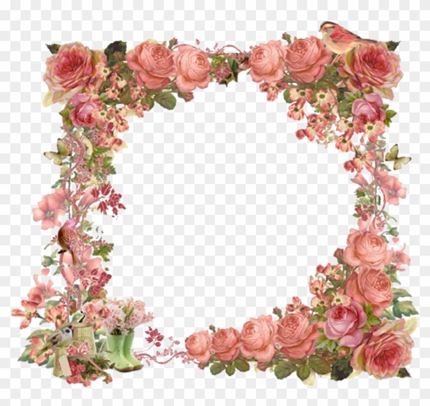 Vintage Replica Borderart 3a By Bnspyrd On Deviantart - Frame Vintage Floral Border #290954