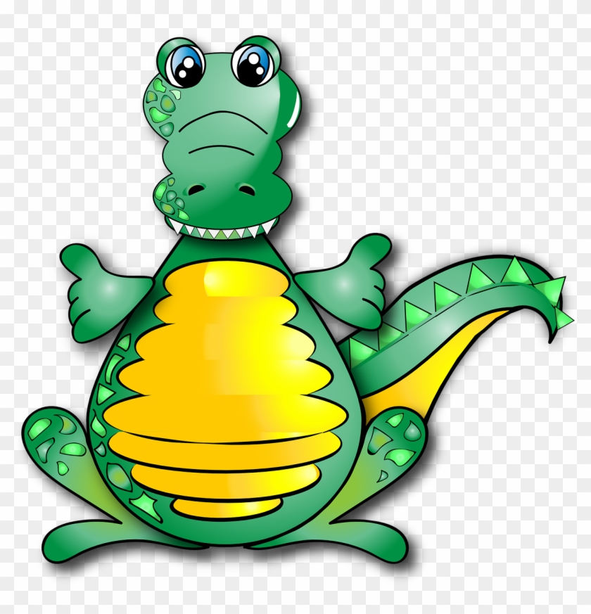 Crocodile, Funny, Alligator, Cute - Gambar Buaya Kartun Lucu #290985