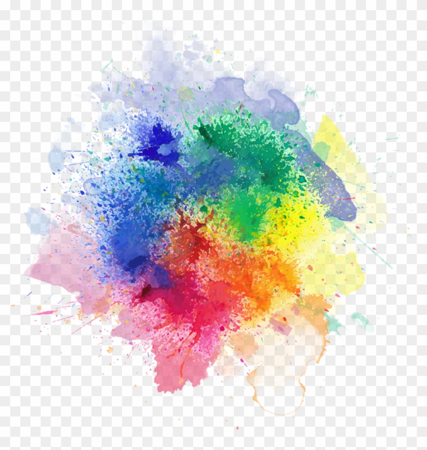 Powder Clipart - - Watercolor Color Splash Png #291016