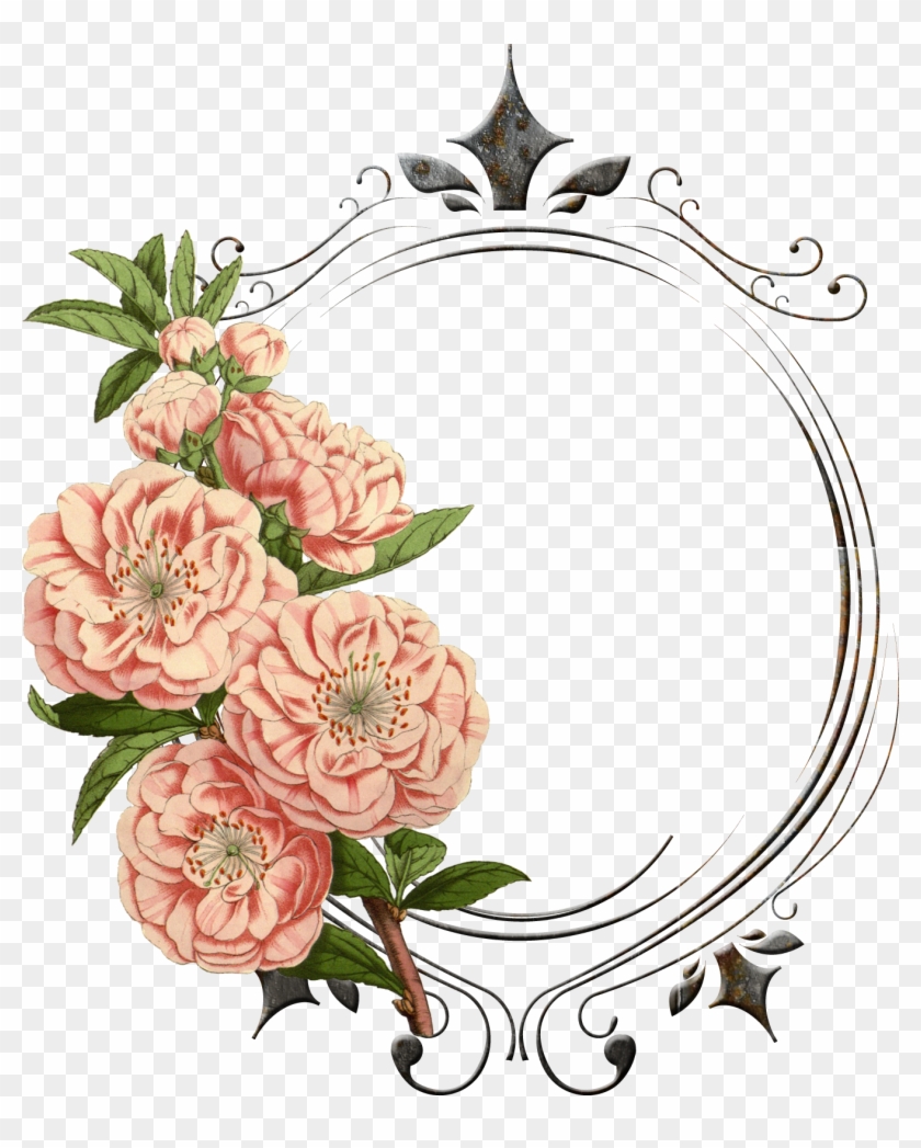 Vintage Flower Clipart Real Flower - Vintage Flower Frames Png #291033