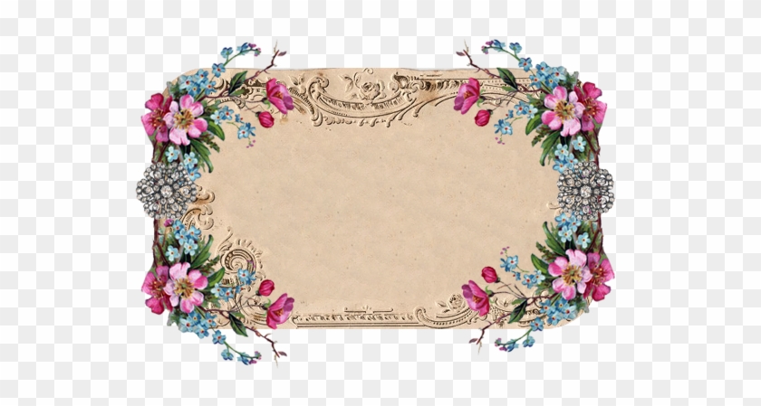 Beautiful Vintage Floral Frame From Free Pretty Things - Frame Floral Vintage Hd #291051