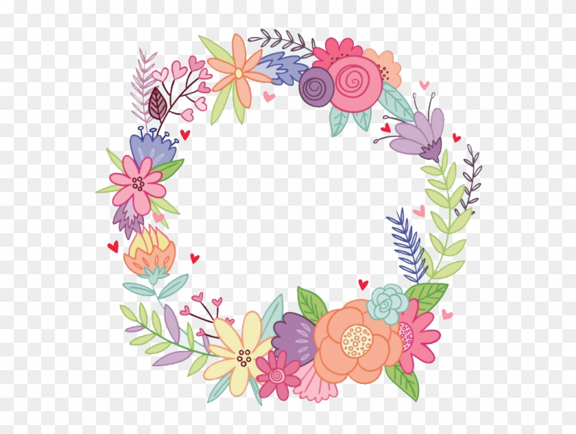 Vintage Frames Watercolor Flowers Png Tatoos Floral Corona