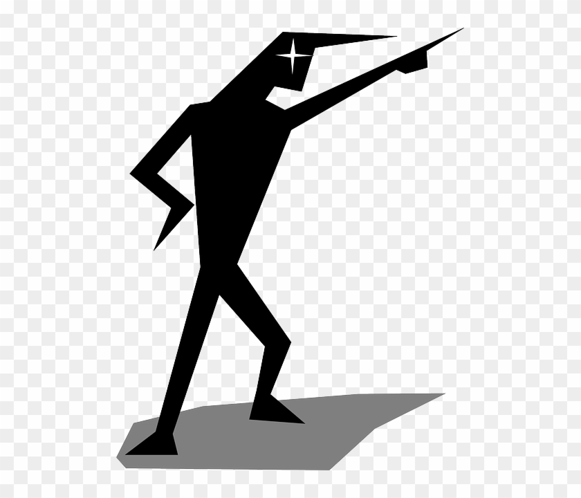 Pointing, Posing, Human, Attack - Person Pointing Clip Art #291152