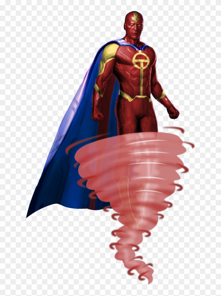 Red Tornado Concept [cw Supergirl] By Trickarrowdesigns - Cardboard Cutouts: Avengers: Age Of Ultron Vision Desktop #291197