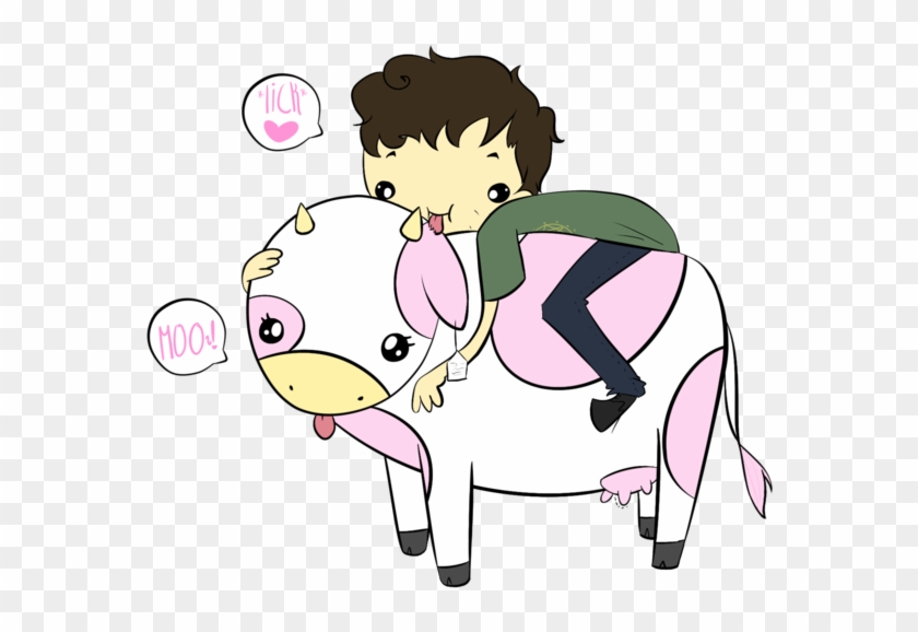 Cow Licker By Yogurtworm - Cartoon #291289