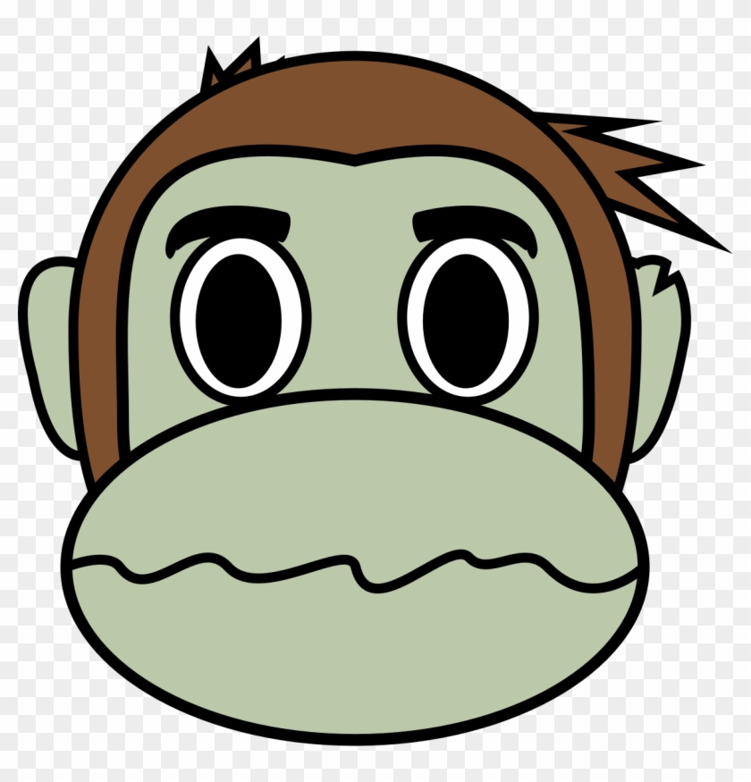 Clipart - - Zombie Monkey Emoji #291296