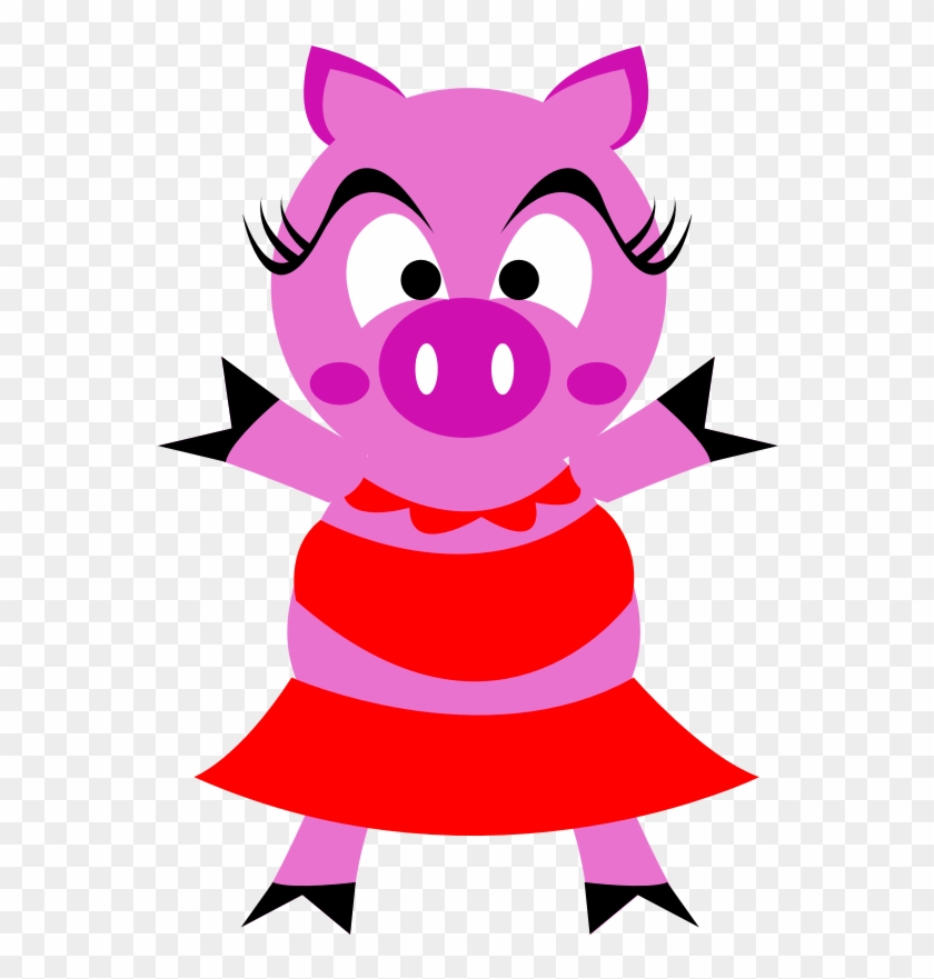 Porky Pig Cartoon Clip Art - Pig Women Cartoon #291327
