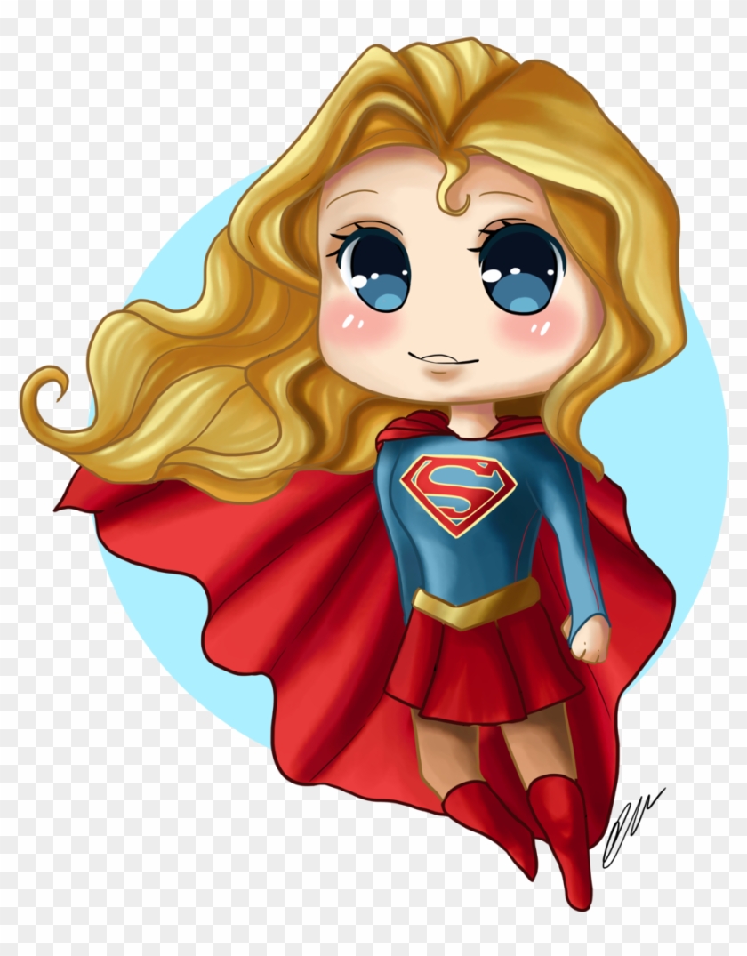 Supergirl Chibi By Artbox99 - Super Girl Animated Png - Free Transparent  PNG Clipart Images Download