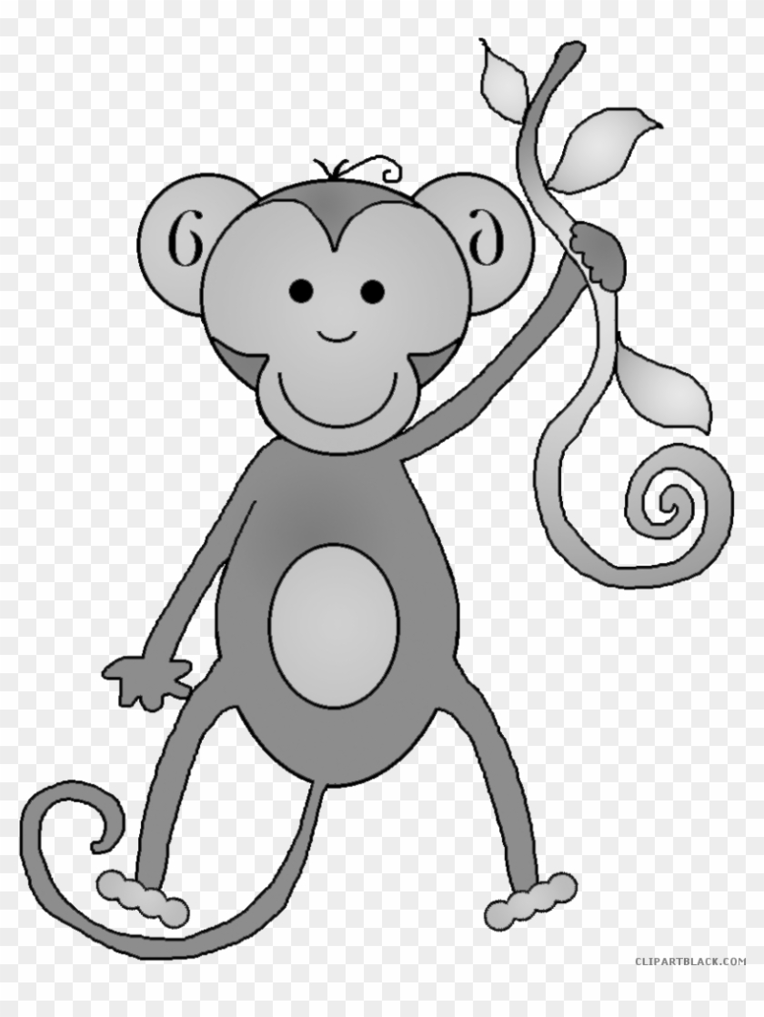 Monkey Animal Free Black White Clipart Images Clipartblack - You Wanna Monkey Around Yard Sign #291467