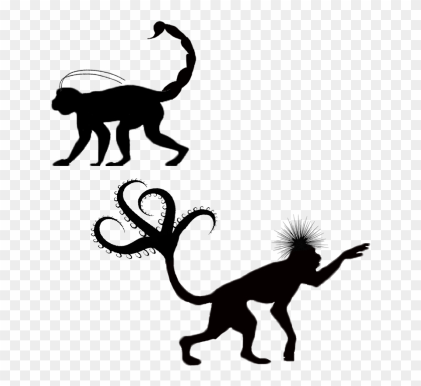 Insect Parts - Monkey Silhouette Png #291483