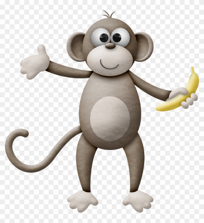 Monkey With Banana - Cartoon #291536