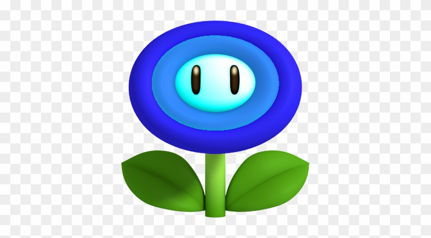 Water Flower By Machrider14-d5alkn3 - Mario Power Ups Flower #291640