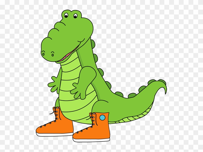 Alligator Wearing Sneakers Clip Art - Addition Subtraction Clip Art #291662