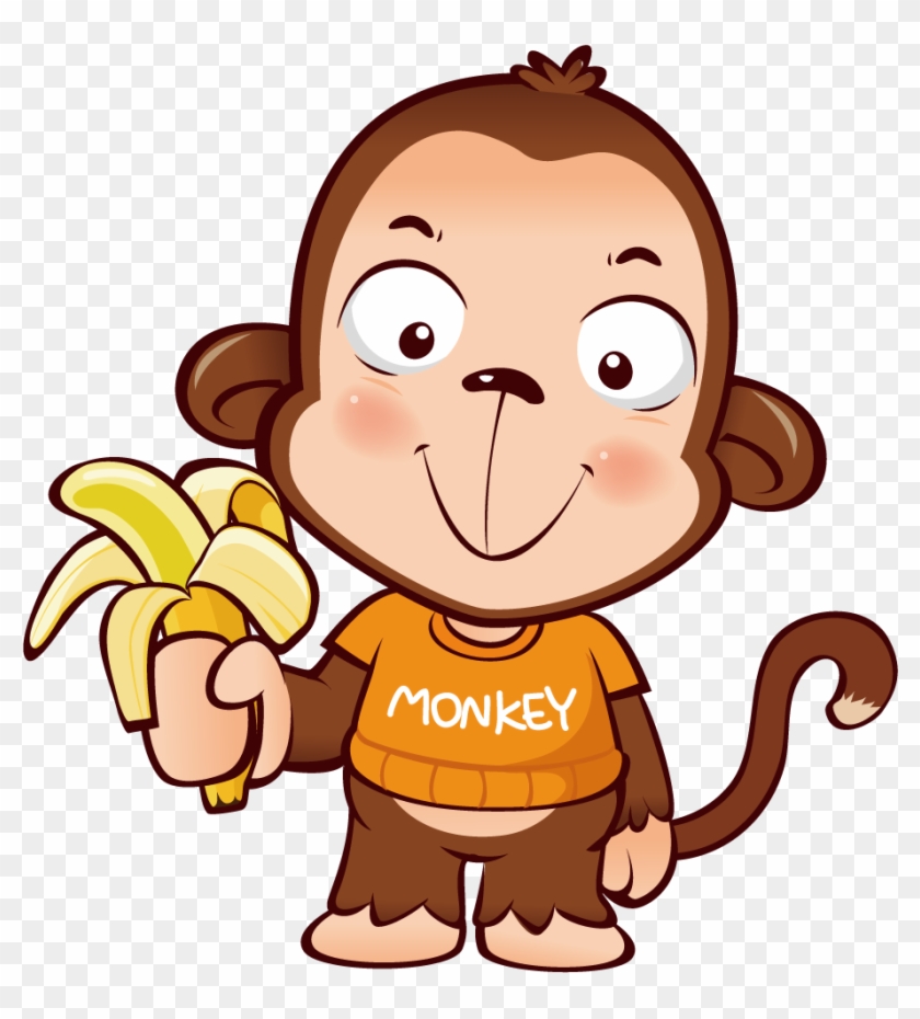 T-shirt Banana Monkey Child Fruit - T-shirt Banana Monkey Child Fruit #291783
