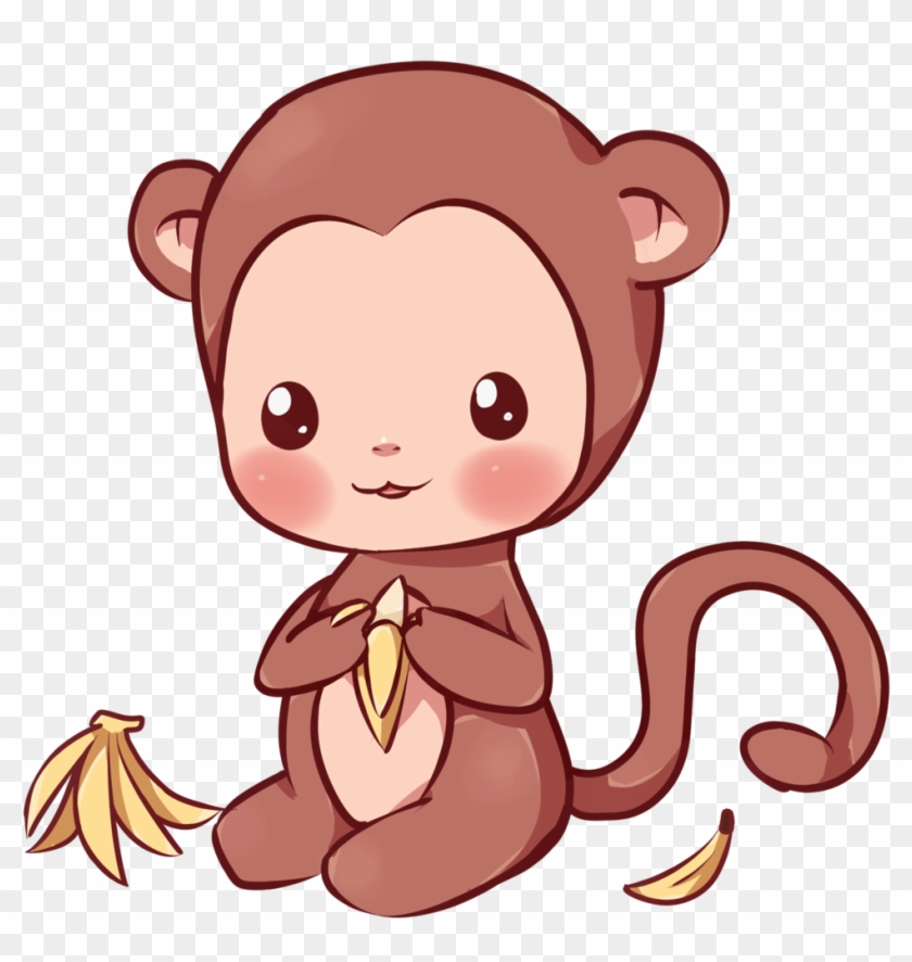 Kawaii Monkey By Dessineka - Kawaii Monkey Drawing #291807