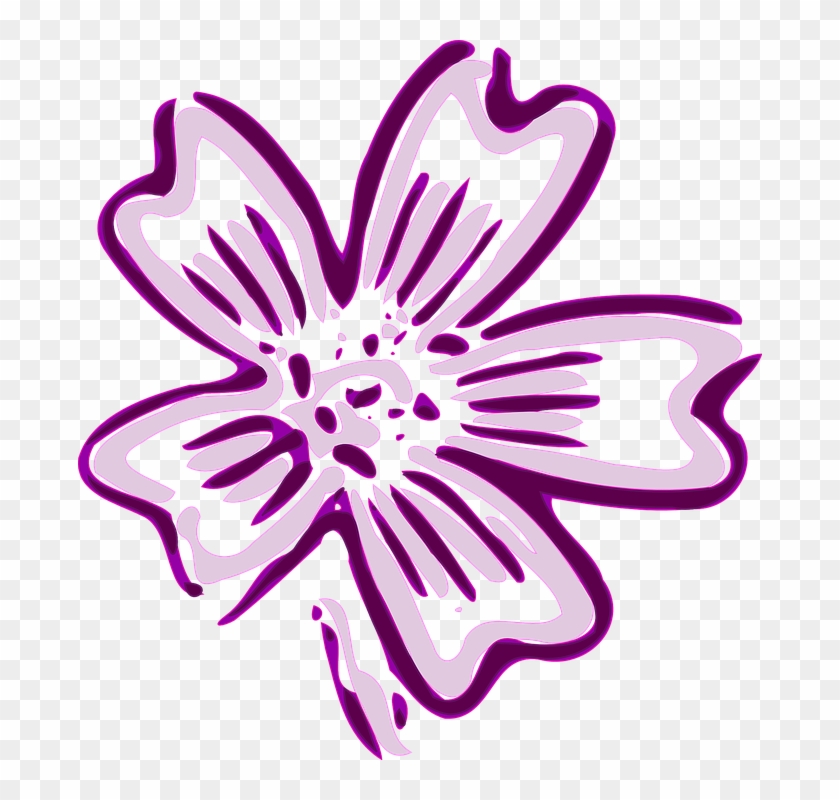 Violet Flower Cliparts 27, Buy Clip Art - Violet Flower Clip Art #291813