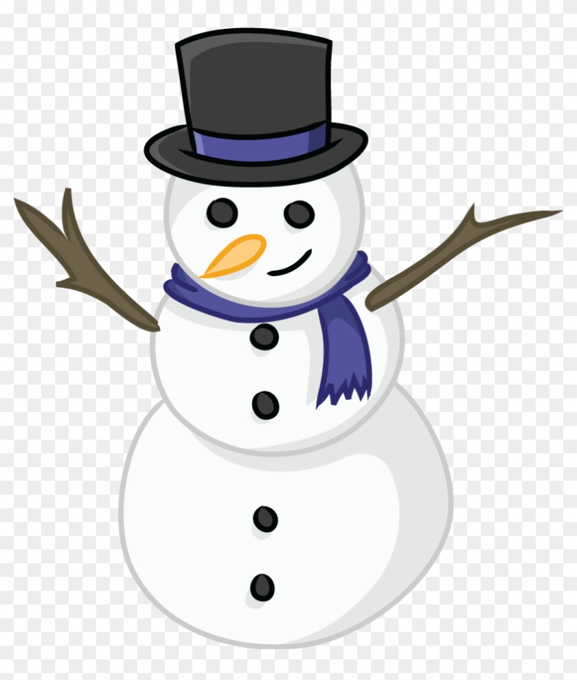 Snowman Snow Man Clip Art Clipartix - Snowman With Blue Scarf #291853