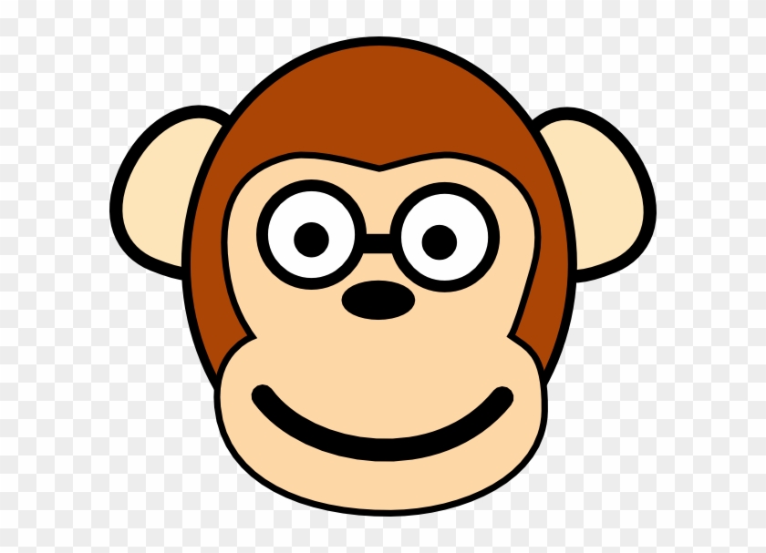 Monkey With Glasses Clip Art At Clker - Monkey Clip Art #291871