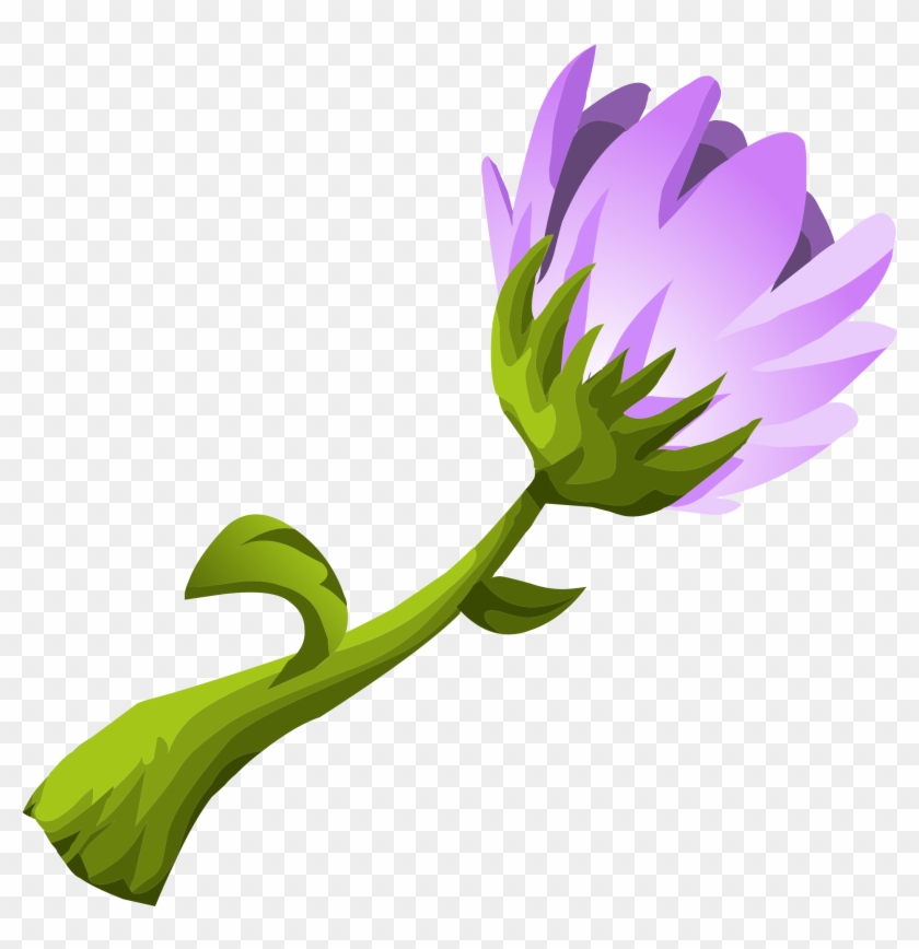 Purple Flower - Clip Art #291888