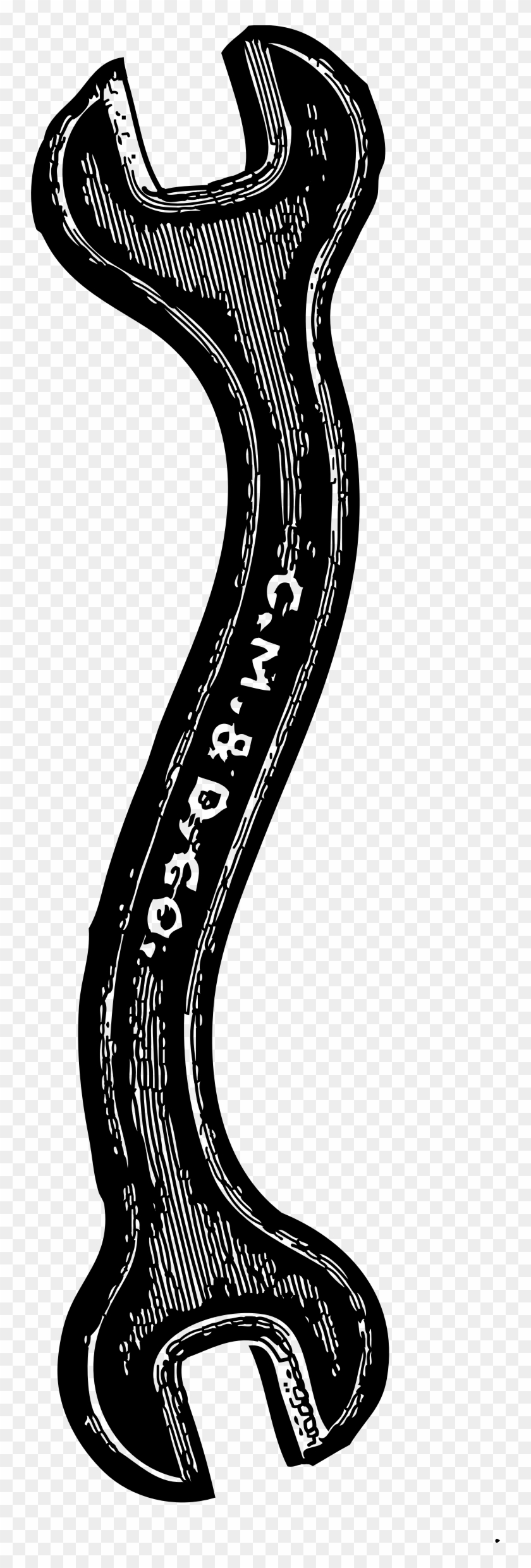 Double Open End Wrench Vector Clip Art - Wrench Clip Art #291907