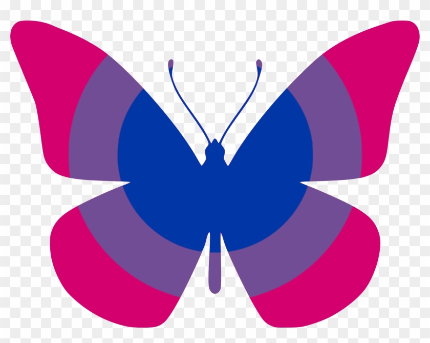 Violet Clipart Butterly - Bisexual Clipart #291905