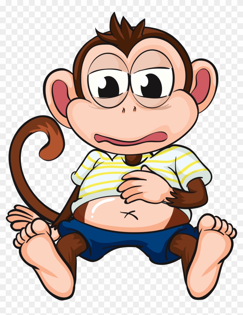 Monkey Business, Monkeys, Clip Art, Rompers, Illustrations, - Funny Monkey Cartoon #291913