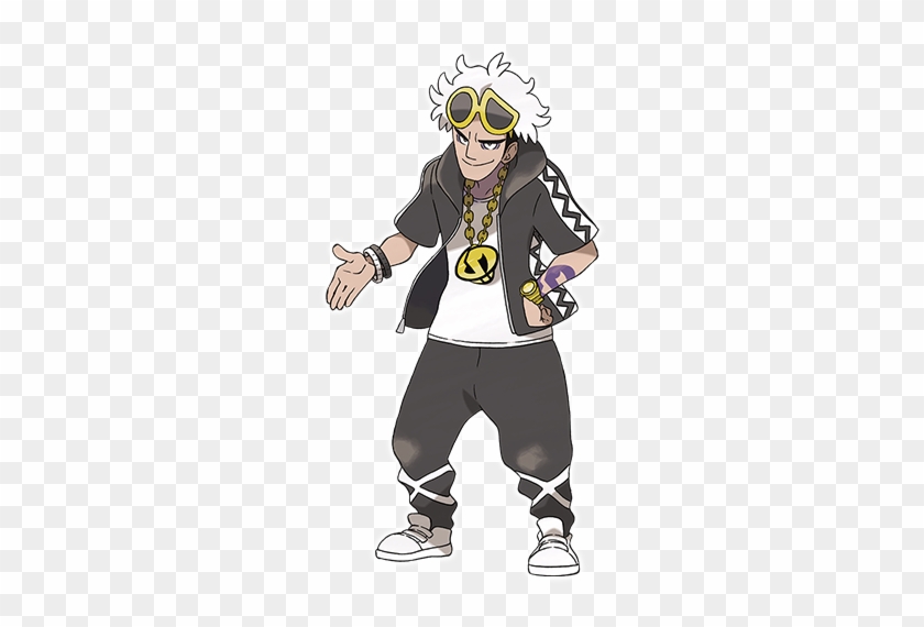 New Pokemon Sun And Moon Trailer And Screens Introduce - Pokemon Sun And Moon Team Skull Guzma Cosplay Costume #291932