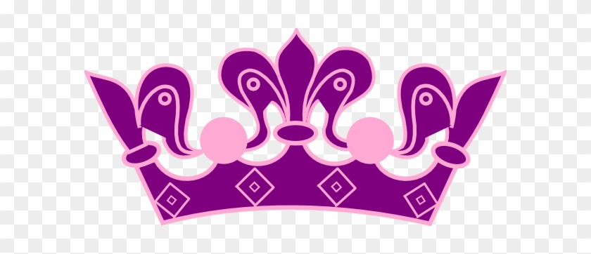 Cute Crown Clipart Girly - Pink And Purple Crown #291972