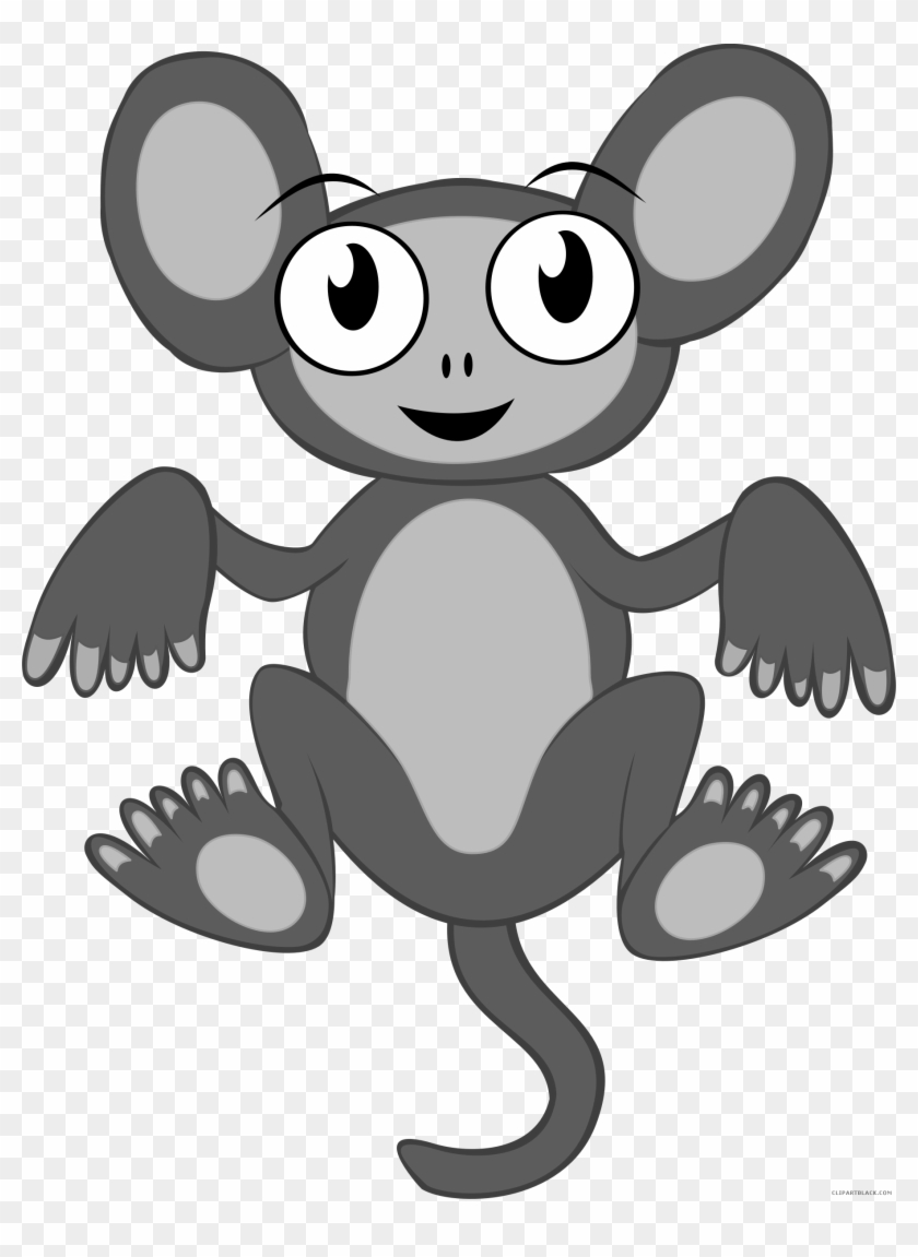 Monkey Animal Free Black White Clipart Images Clipartblack - Cartoon Monkey Shower Curtain #292005